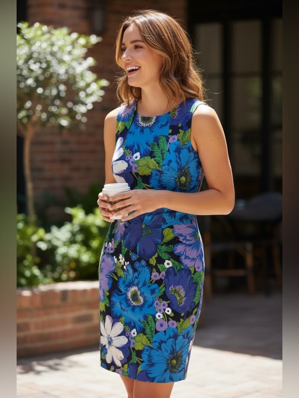 Trina Turk floral Sheath dress XS